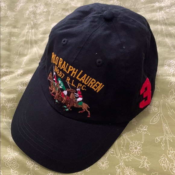 Polo by Ralph Lauren Black Embroidered Cap - Picture 1 of 4